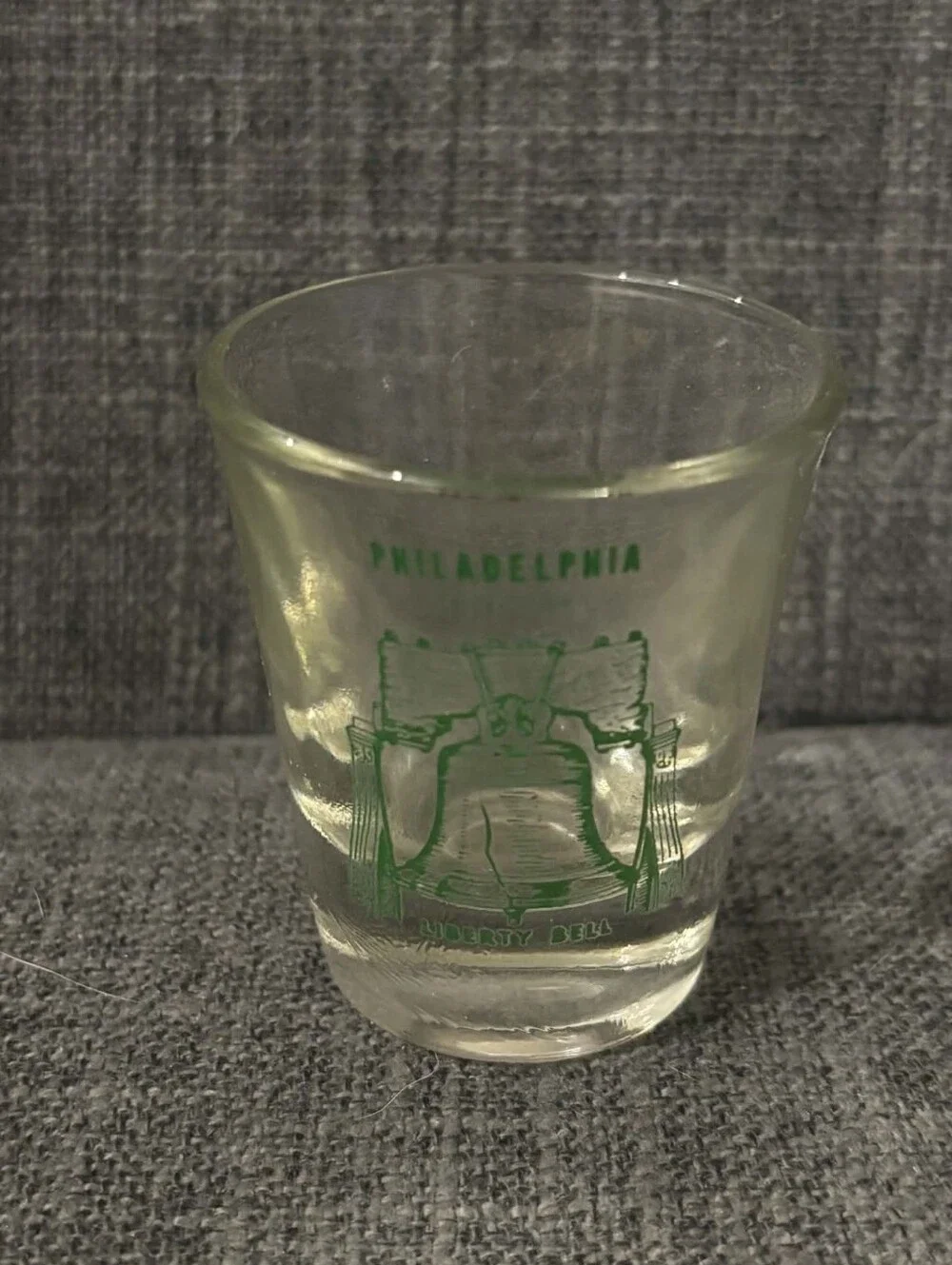 Philadelphia Liberty Bell Shot Glass Good Condition